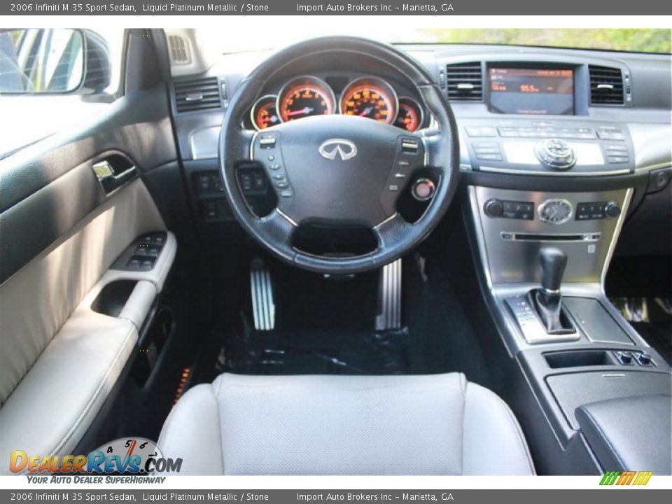 2006 Infiniti M 35 Sport Sedan Liquid Platinum Metallic / Stone Photo #19