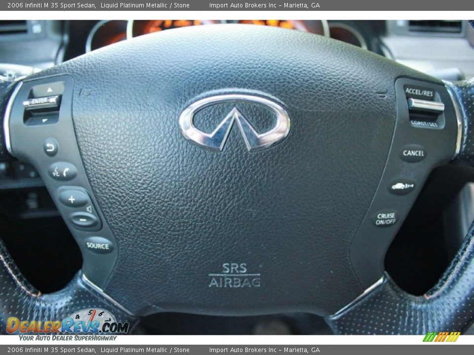 2006 Infiniti M 35 Sport Sedan Liquid Platinum Metallic / Stone Photo #22