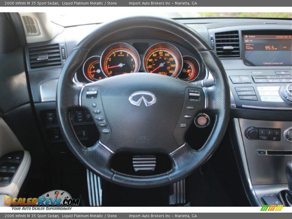 2006 Infiniti M 35 Sport Sedan Liquid Platinum Metallic / Stone Photo #24