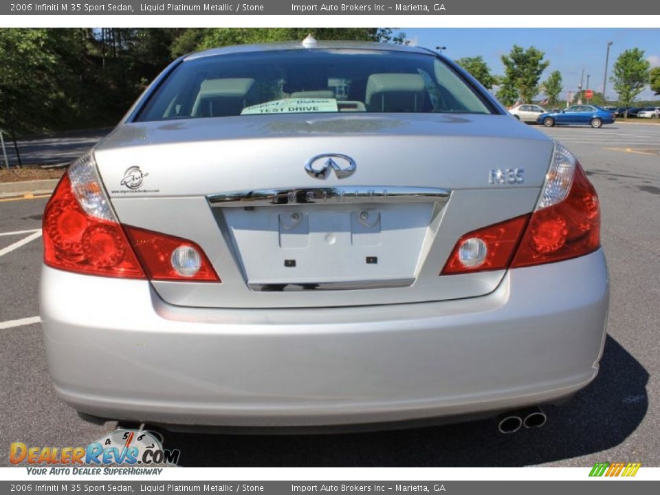 2006 Infiniti M 35 Sport Sedan Liquid Platinum Metallic / Stone Photo #34