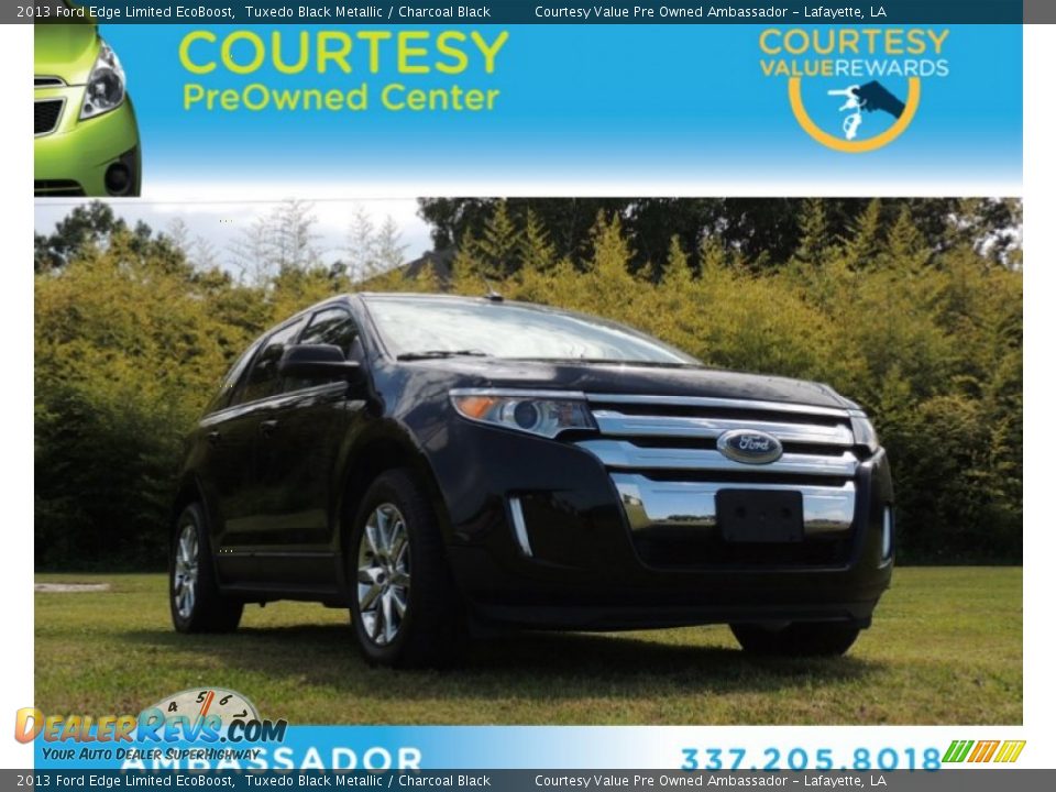 2013 Ford Edge Limited EcoBoost Tuxedo Black Metallic / Charcoal Black Photo #1