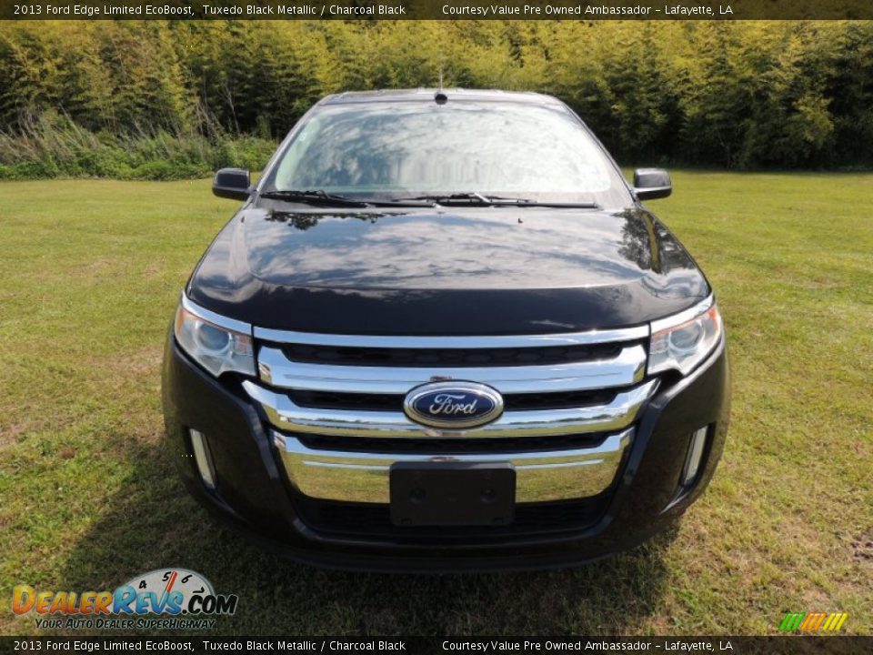 2013 Ford Edge Limited EcoBoost Tuxedo Black Metallic / Charcoal Black Photo #2