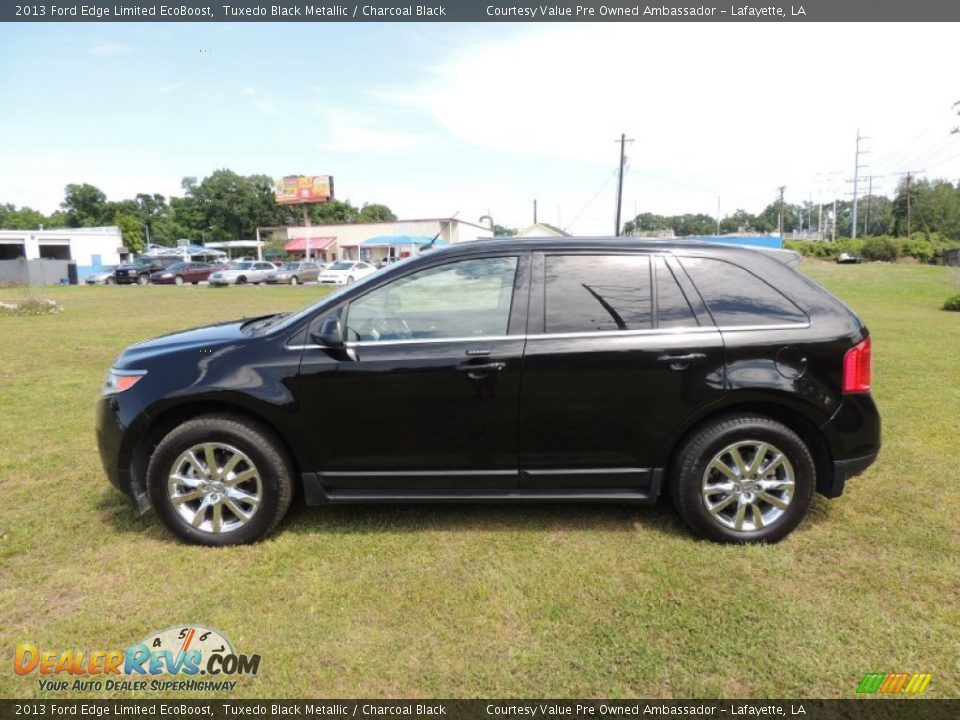 2013 Ford Edge Limited EcoBoost Tuxedo Black Metallic / Charcoal Black Photo #5