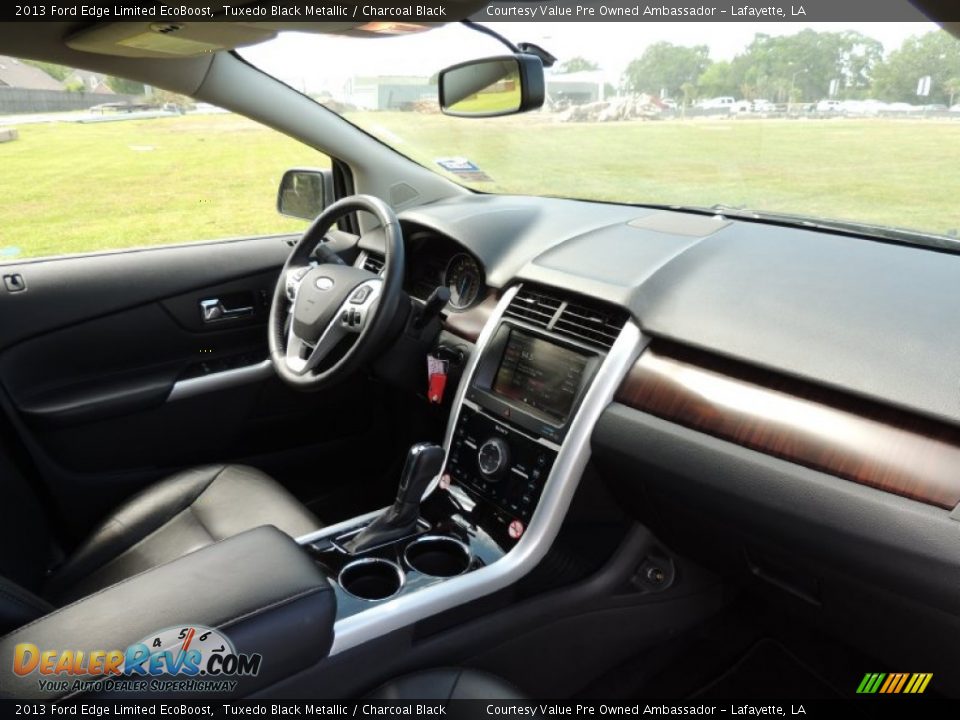 2013 Ford Edge Limited EcoBoost Tuxedo Black Metallic / Charcoal Black Photo #6