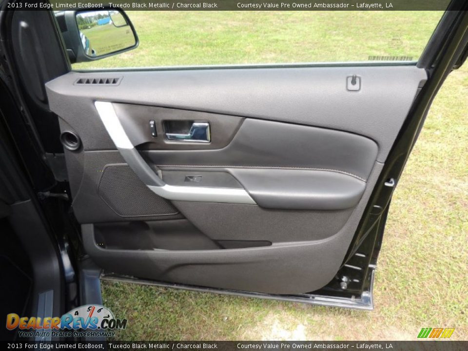 2013 Ford Edge Limited EcoBoost Tuxedo Black Metallic / Charcoal Black Photo #7