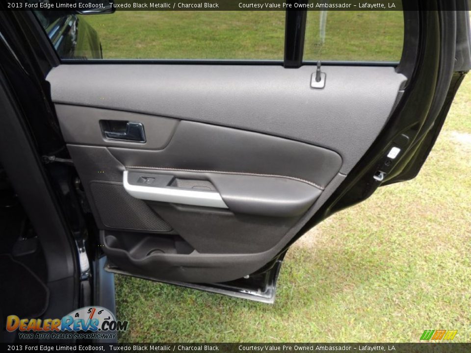 2013 Ford Edge Limited EcoBoost Tuxedo Black Metallic / Charcoal Black Photo #9