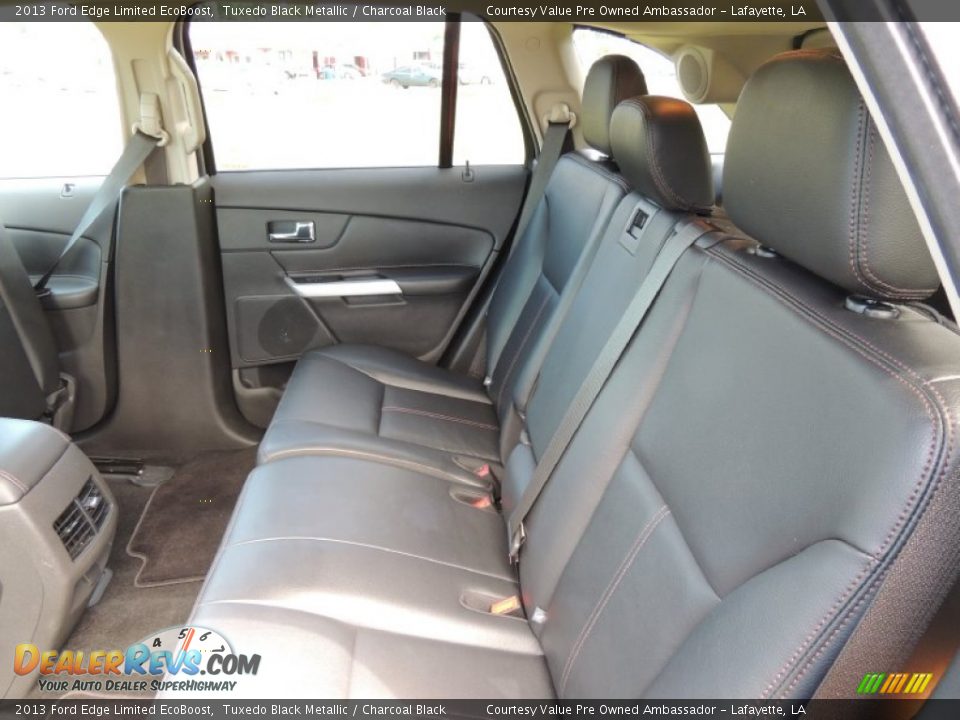 2013 Ford Edge Limited EcoBoost Tuxedo Black Metallic / Charcoal Black Photo #10