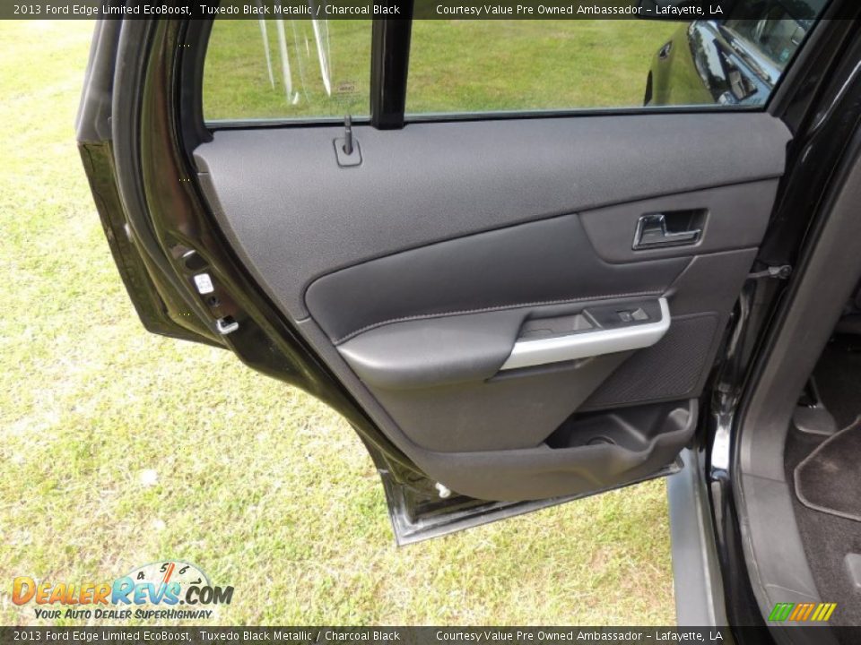 2013 Ford Edge Limited EcoBoost Tuxedo Black Metallic / Charcoal Black Photo #11