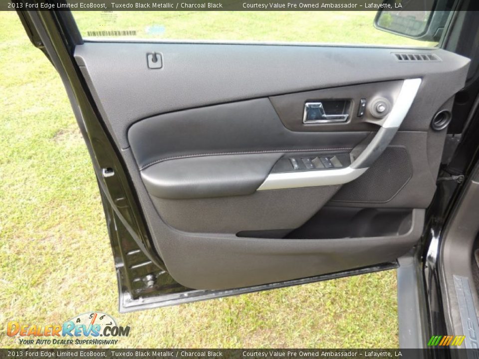 2013 Ford Edge Limited EcoBoost Tuxedo Black Metallic / Charcoal Black Photo #13