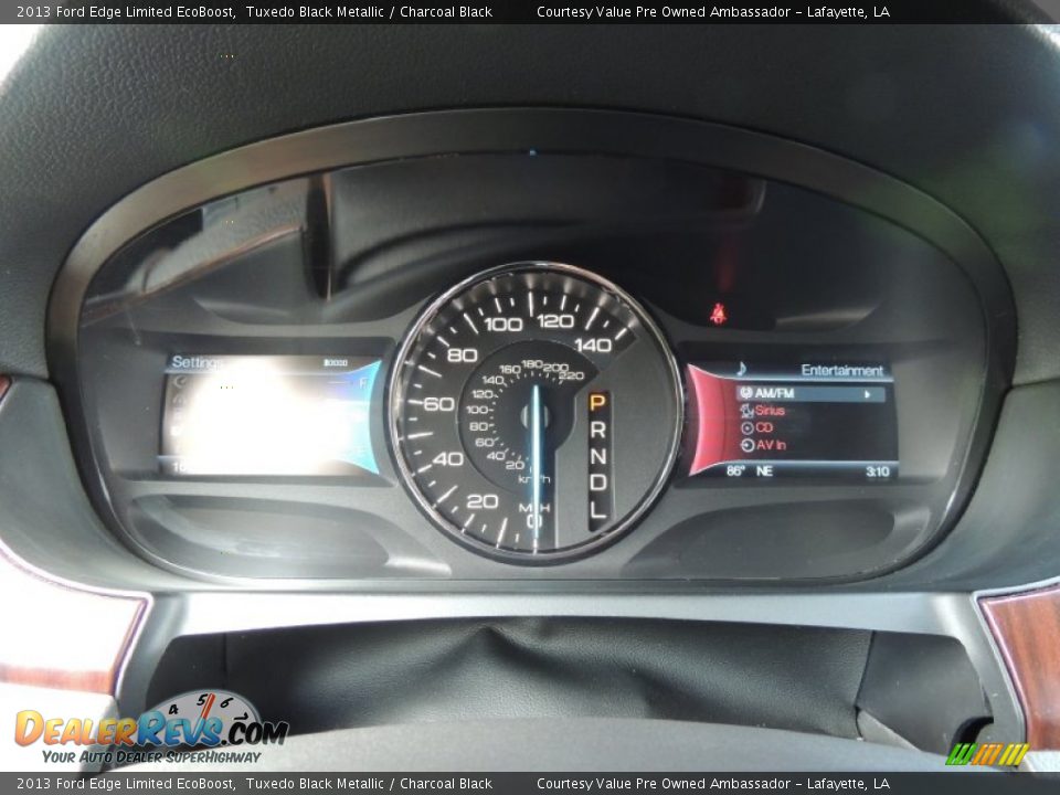 2013 Ford Edge Limited EcoBoost Tuxedo Black Metallic / Charcoal Black Photo #15