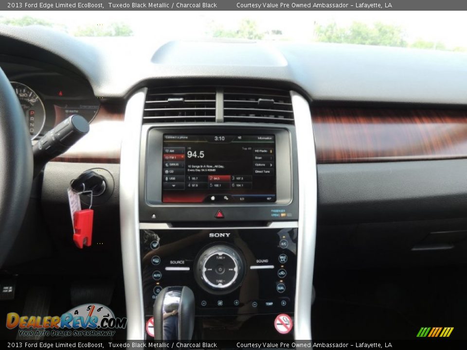 2013 Ford Edge Limited EcoBoost Tuxedo Black Metallic / Charcoal Black Photo #17