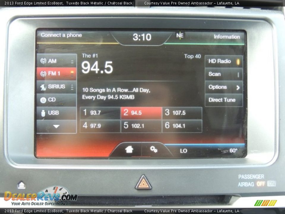 2013 Ford Edge Limited EcoBoost Tuxedo Black Metallic / Charcoal Black Photo #18