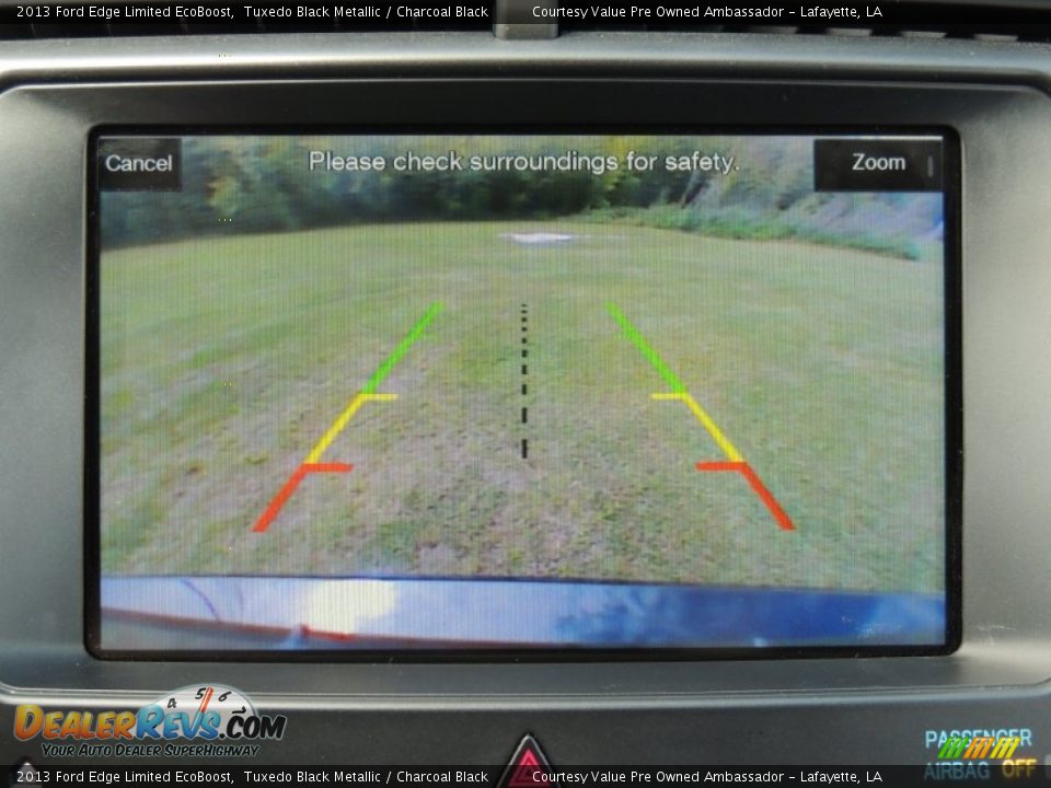 2013 Ford Edge Limited EcoBoost Tuxedo Black Metallic / Charcoal Black Photo #19