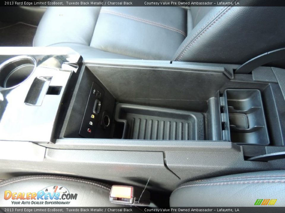 2013 Ford Edge Limited EcoBoost Tuxedo Black Metallic / Charcoal Black Photo #23