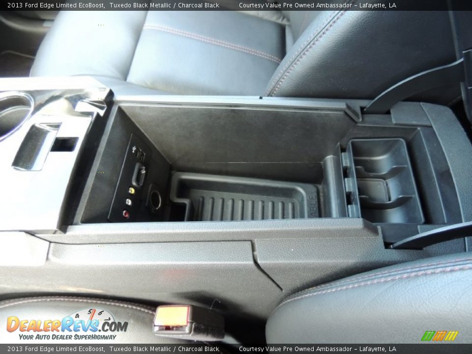 2013 Ford Edge Limited EcoBoost Tuxedo Black Metallic / Charcoal Black Photo #24