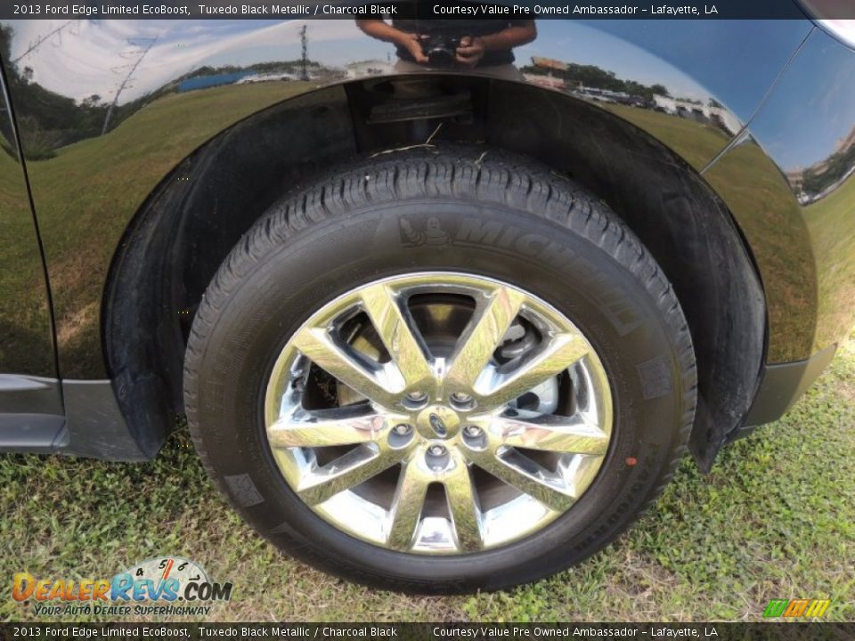 2013 Ford Edge Limited EcoBoost Tuxedo Black Metallic / Charcoal Black Photo #25