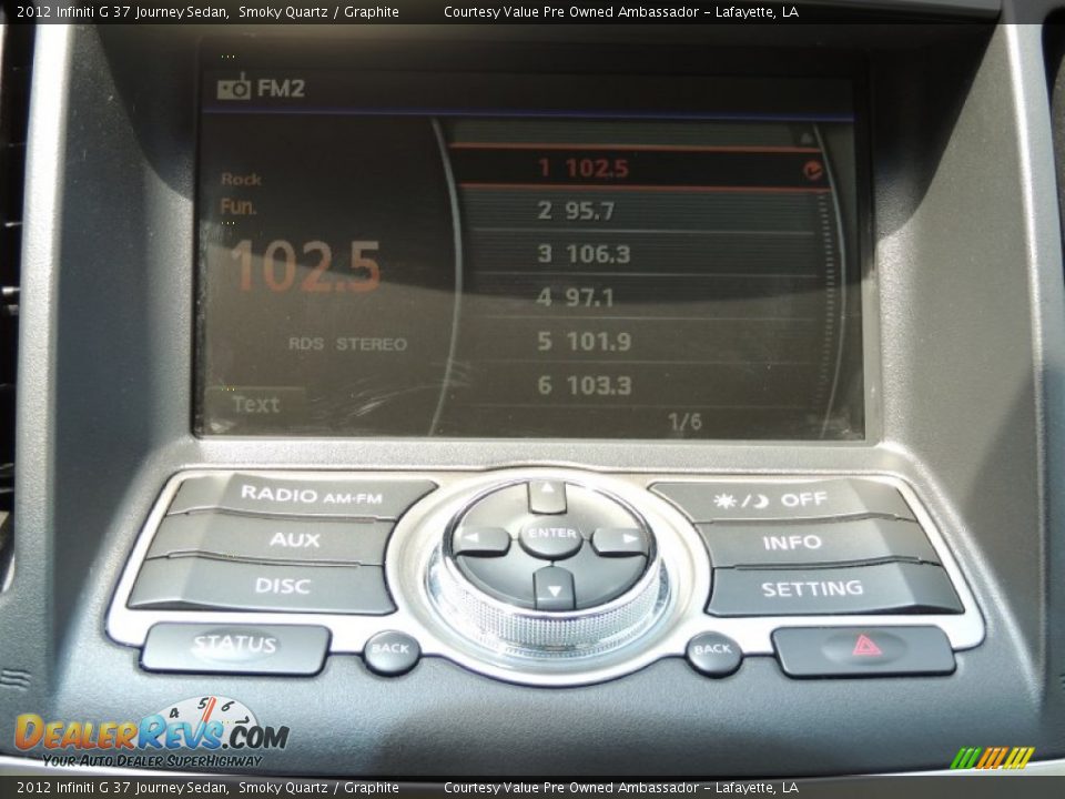 2012 Infiniti G 37 Journey Sedan Smoky Quartz / Graphite Photo #19