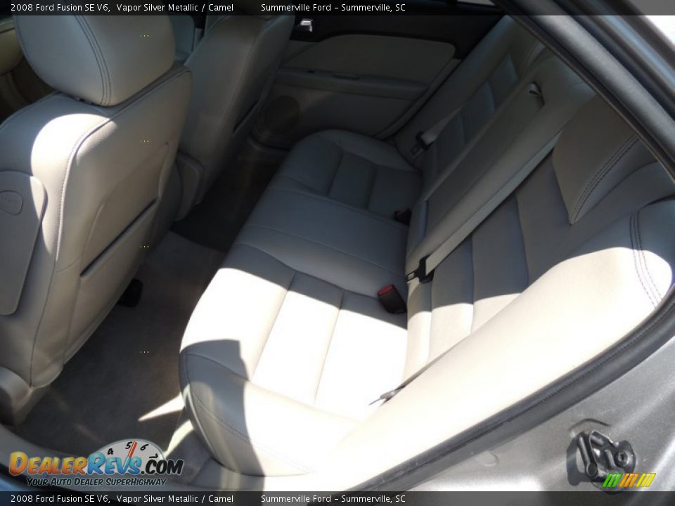2008 Ford Fusion SE V6 Vapor Silver Metallic / Camel Photo #6