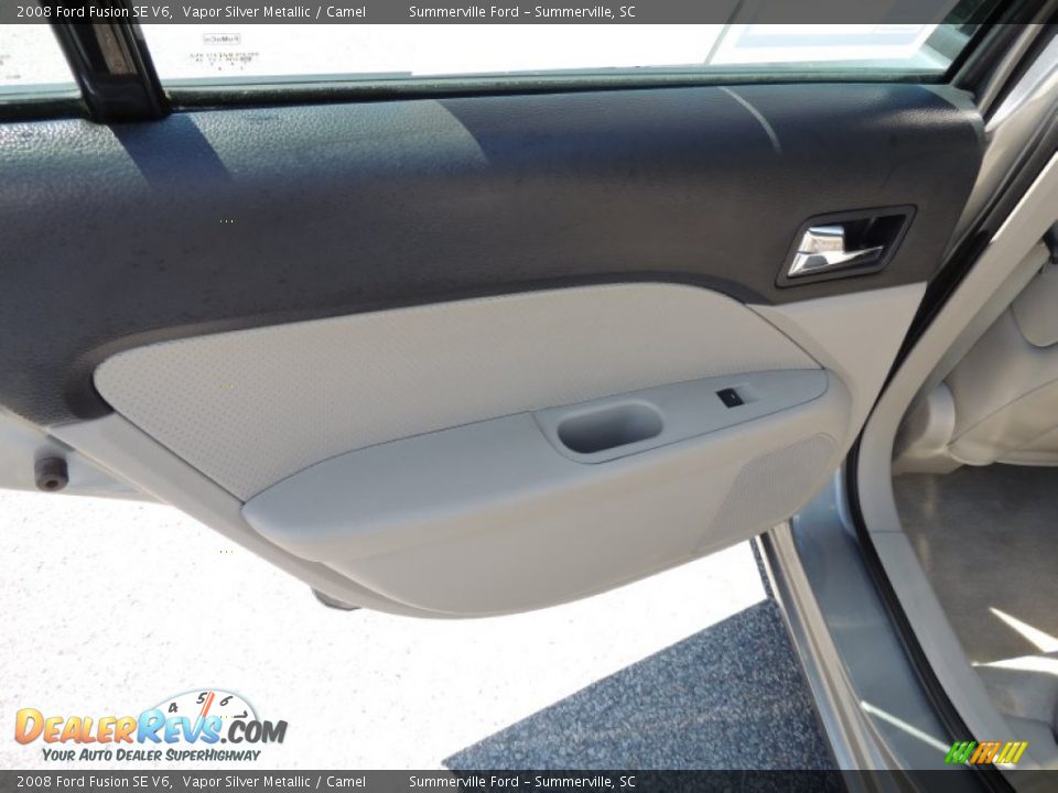 2008 Ford Fusion SE V6 Vapor Silver Metallic / Camel Photo #7