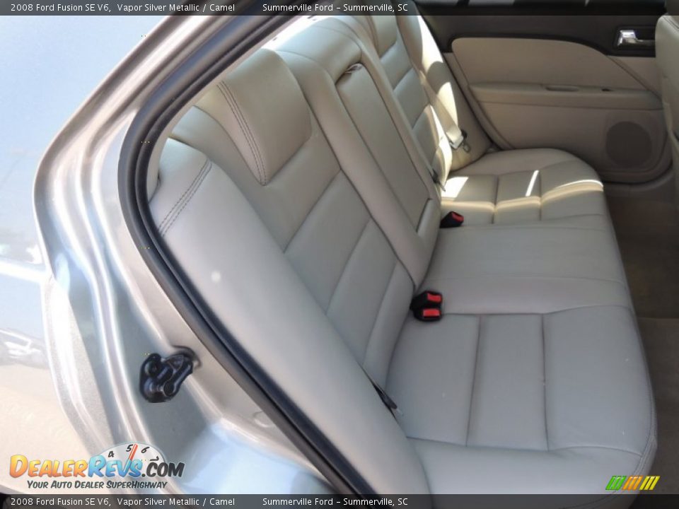 2008 Ford Fusion SE V6 Vapor Silver Metallic / Camel Photo #10