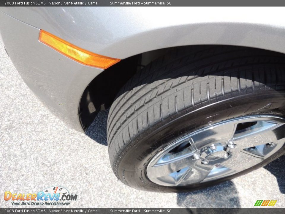 2008 Ford Fusion SE V6 Vapor Silver Metallic / Camel Photo #17