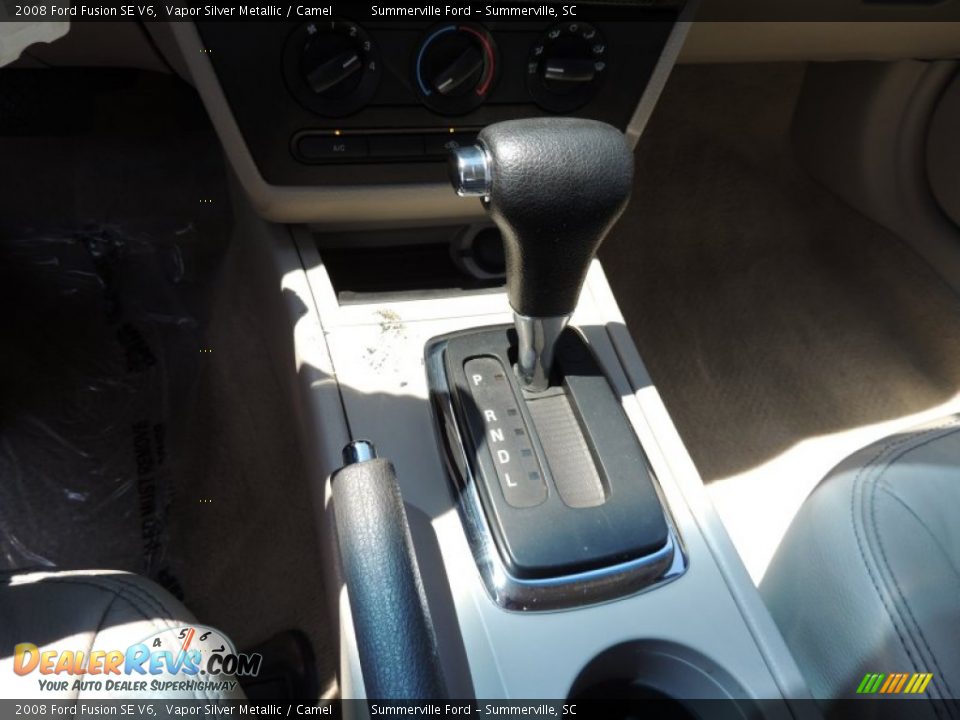 2008 Ford Fusion SE V6 Vapor Silver Metallic / Camel Photo #19