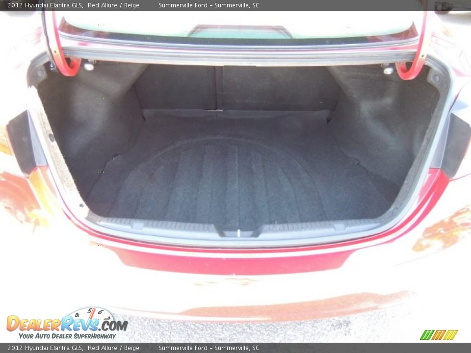 2012 Hyundai Elantra GLS Red Allure / Beige Photo #14