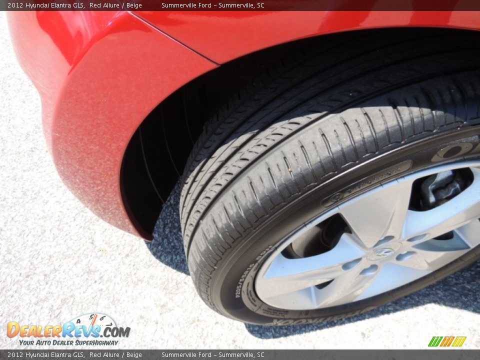 2012 Hyundai Elantra GLS Red Allure / Beige Photo #17