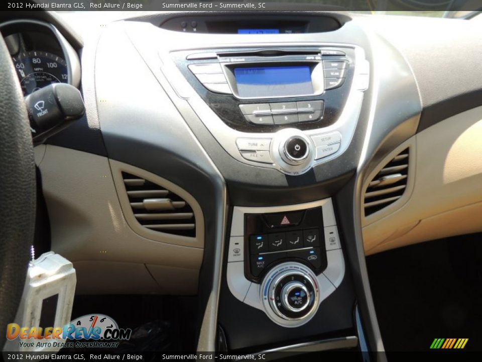 2012 Hyundai Elantra GLS Red Allure / Beige Photo #20