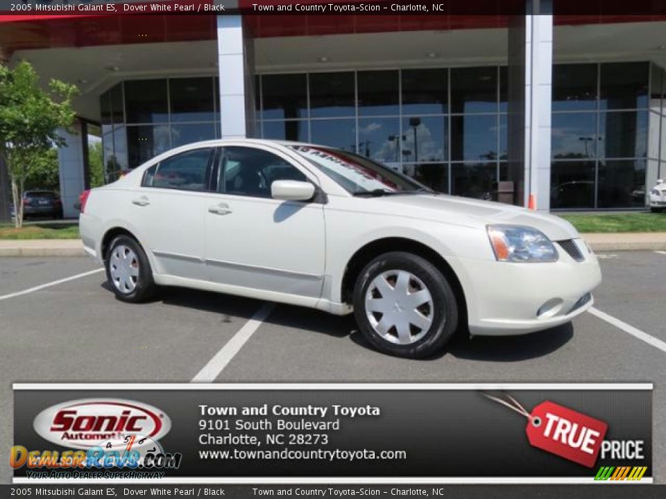 2005 Mitsubishi Galant ES Dover White Pearl / Black Photo #1