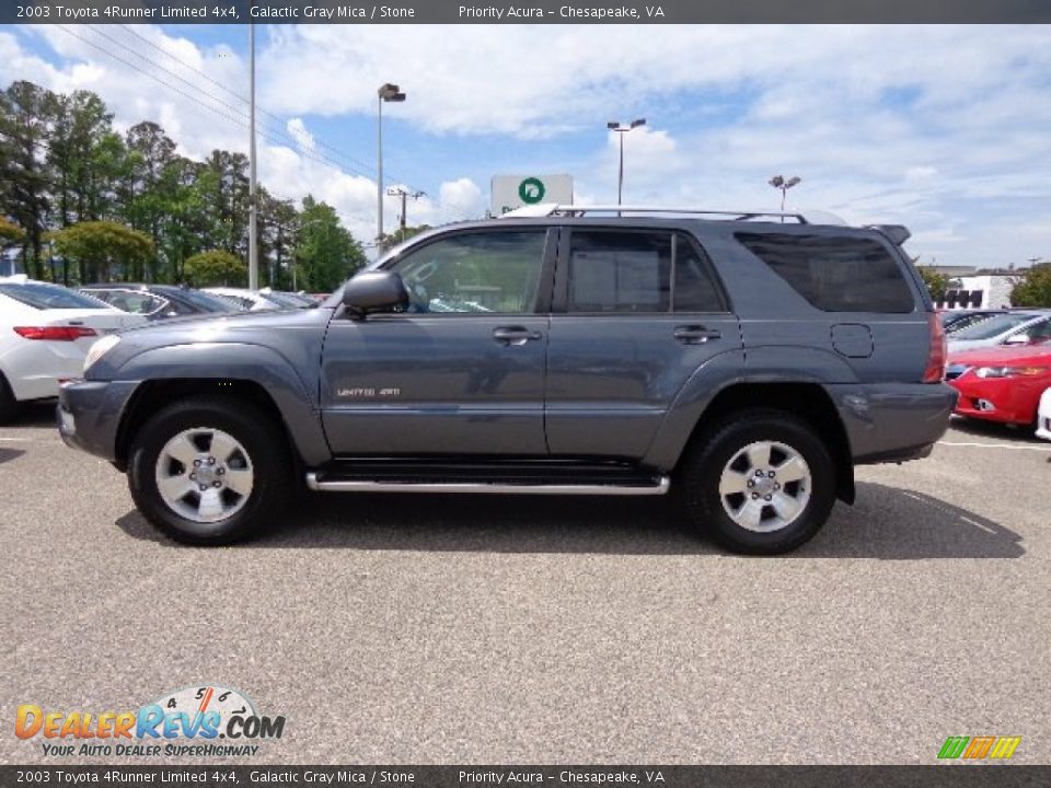 2003 Toyota 4Runner Limited 4x4 Galactic Gray Mica / Stone Photo #3
