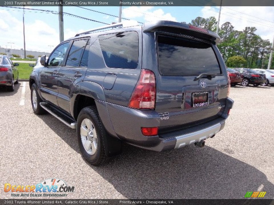 2003 Toyota 4Runner Limited 4x4 Galactic Gray Mica / Stone Photo #4
