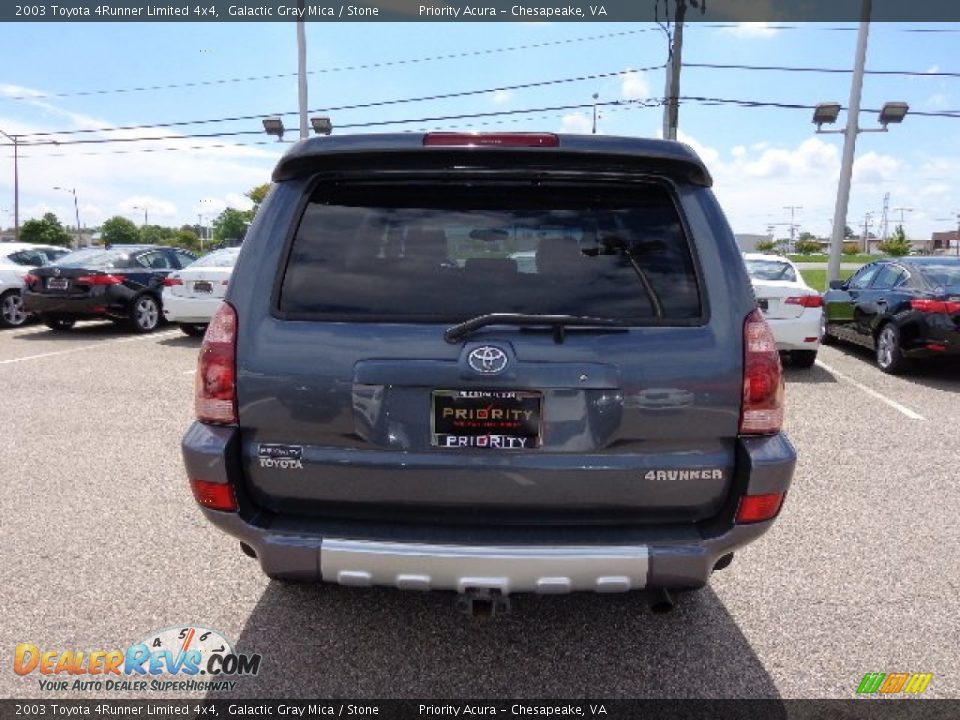 2003 Toyota 4Runner Limited 4x4 Galactic Gray Mica / Stone Photo #5