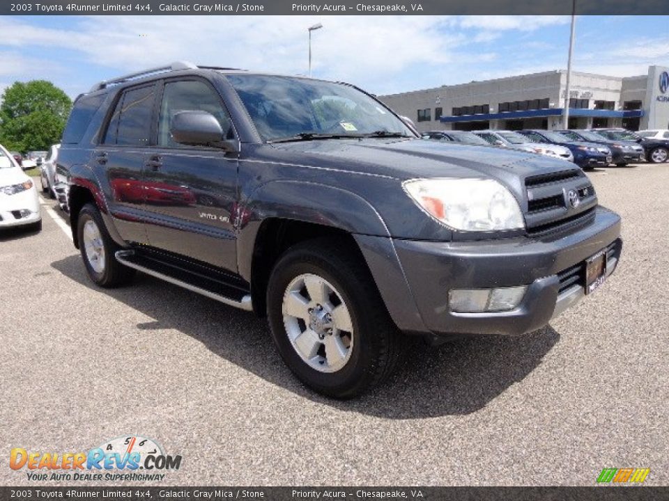 2003 Toyota 4Runner Limited 4x4 Galactic Gray Mica / Stone Photo #8