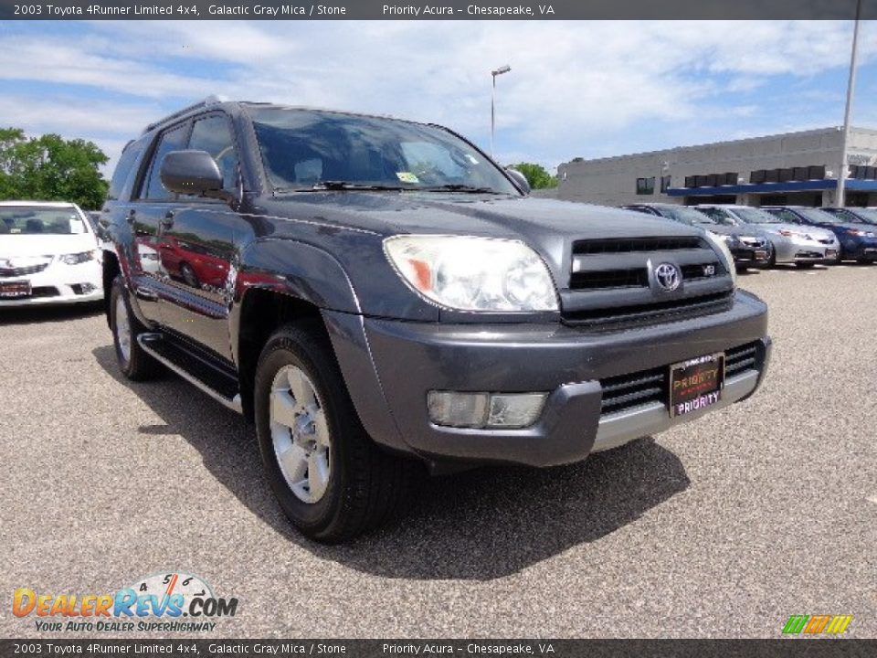 2003 Toyota 4Runner Limited 4x4 Galactic Gray Mica / Stone Photo #9