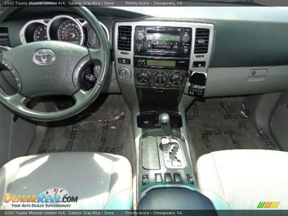 2003 Toyota 4Runner Limited 4x4 Galactic Gray Mica / Stone Photo #16
