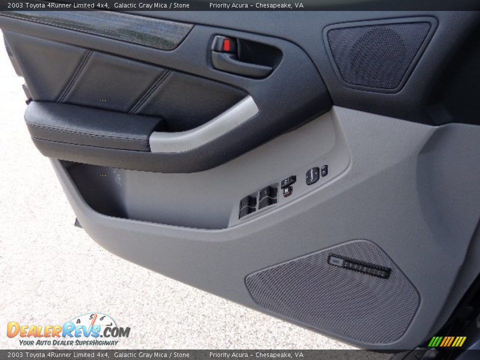 2003 Toyota 4Runner Limited 4x4 Galactic Gray Mica / Stone Photo #17