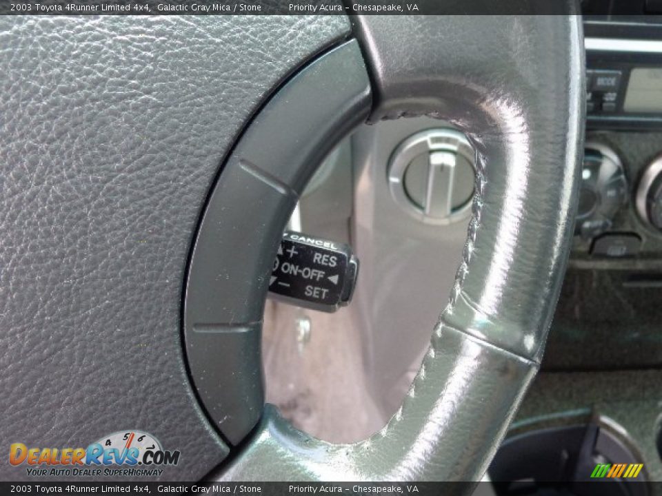 2003 Toyota 4Runner Limited 4x4 Galactic Gray Mica / Stone Photo #24