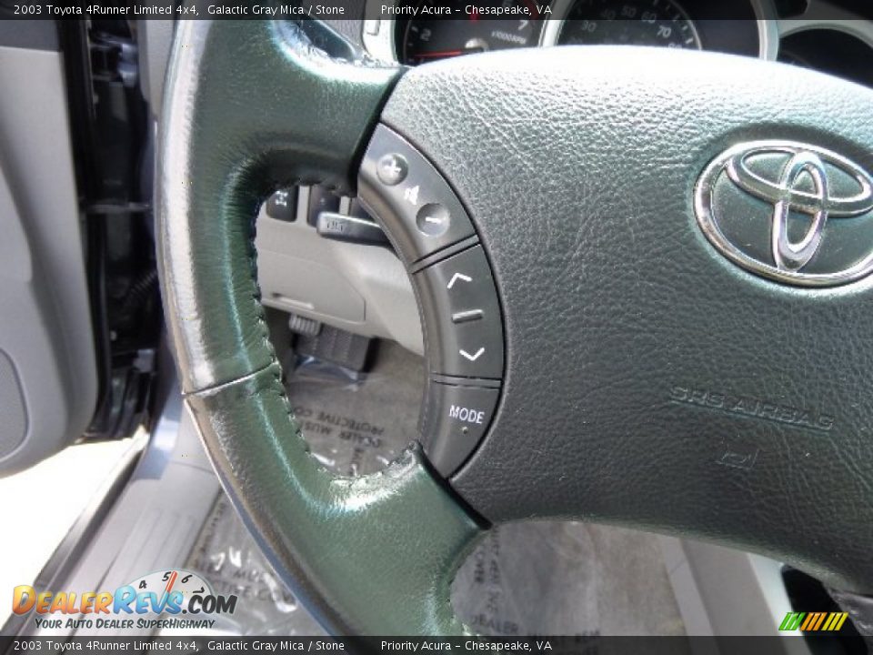 2003 Toyota 4Runner Limited 4x4 Galactic Gray Mica / Stone Photo #25