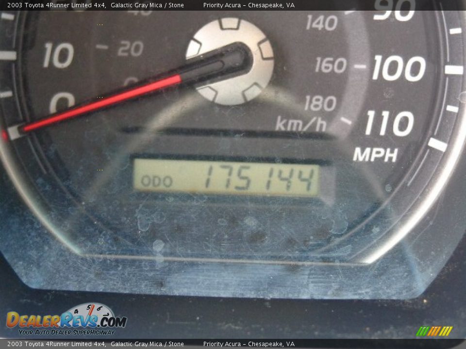 2003 Toyota 4Runner Limited 4x4 Galactic Gray Mica / Stone Photo #26