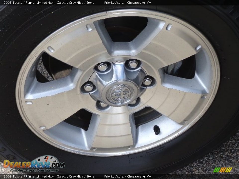 2003 Toyota 4Runner Limited 4x4 Galactic Gray Mica / Stone Photo #27
