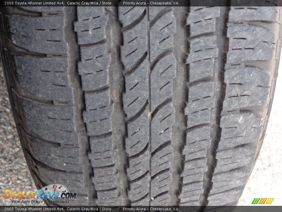 2003 Toyota 4Runner Limited 4x4 Galactic Gray Mica / Stone Photo #28