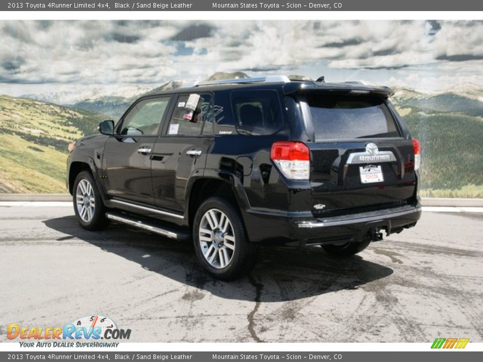 2013 Toyota 4Runner Limited 4x4 Black / Sand Beige Leather Photo #2