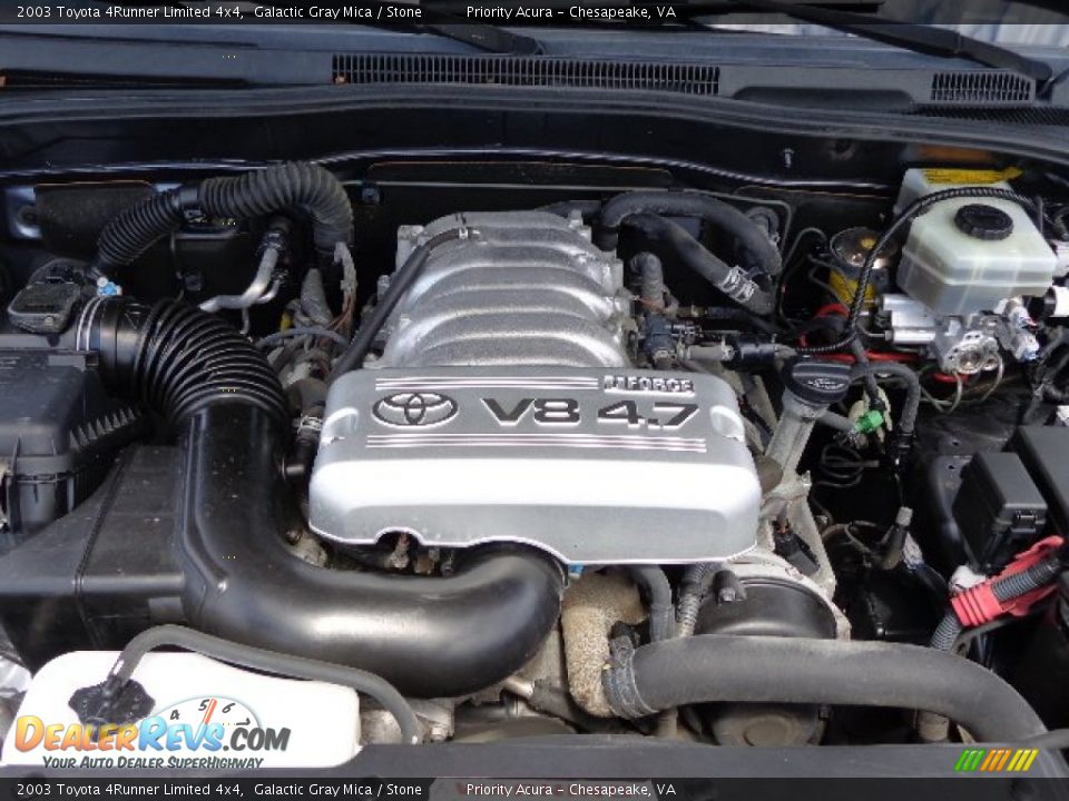 2003 Toyota 4Runner Limited 4x4 Galactic Gray Mica / Stone Photo #29