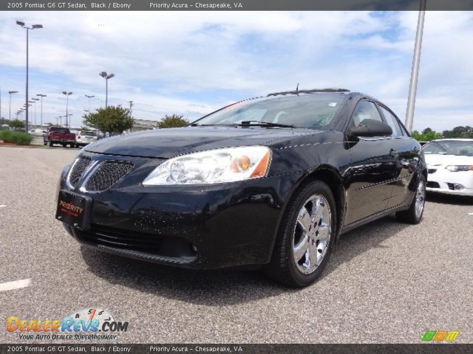 2005 Pontiac G6 GT Sedan Black / Ebony Photo #1