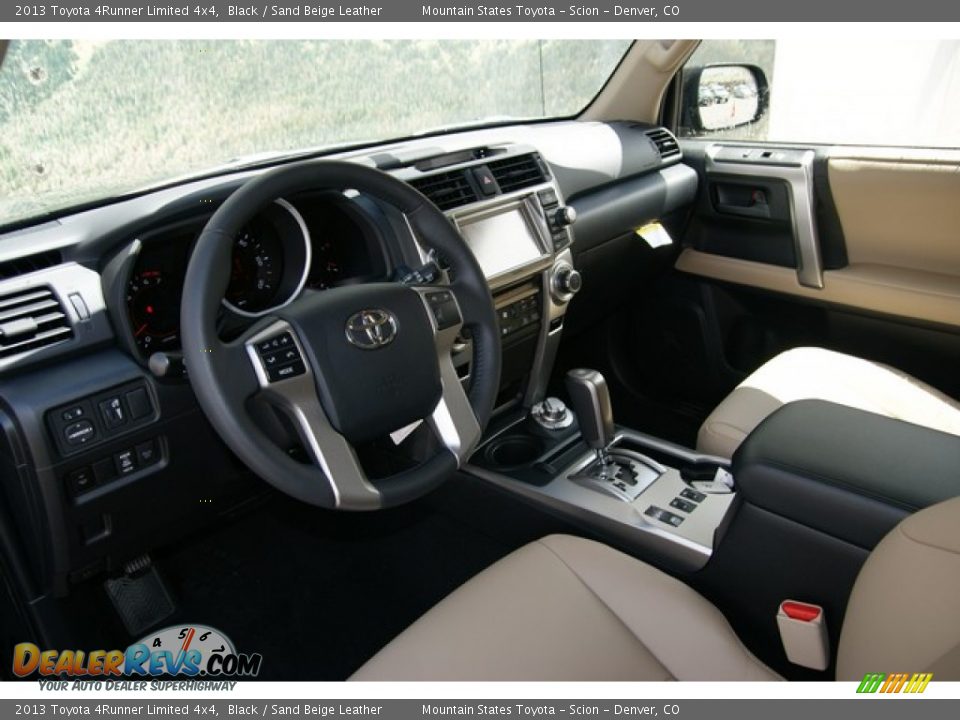 2013 Toyota 4Runner Limited 4x4 Black / Sand Beige Leather Photo #5