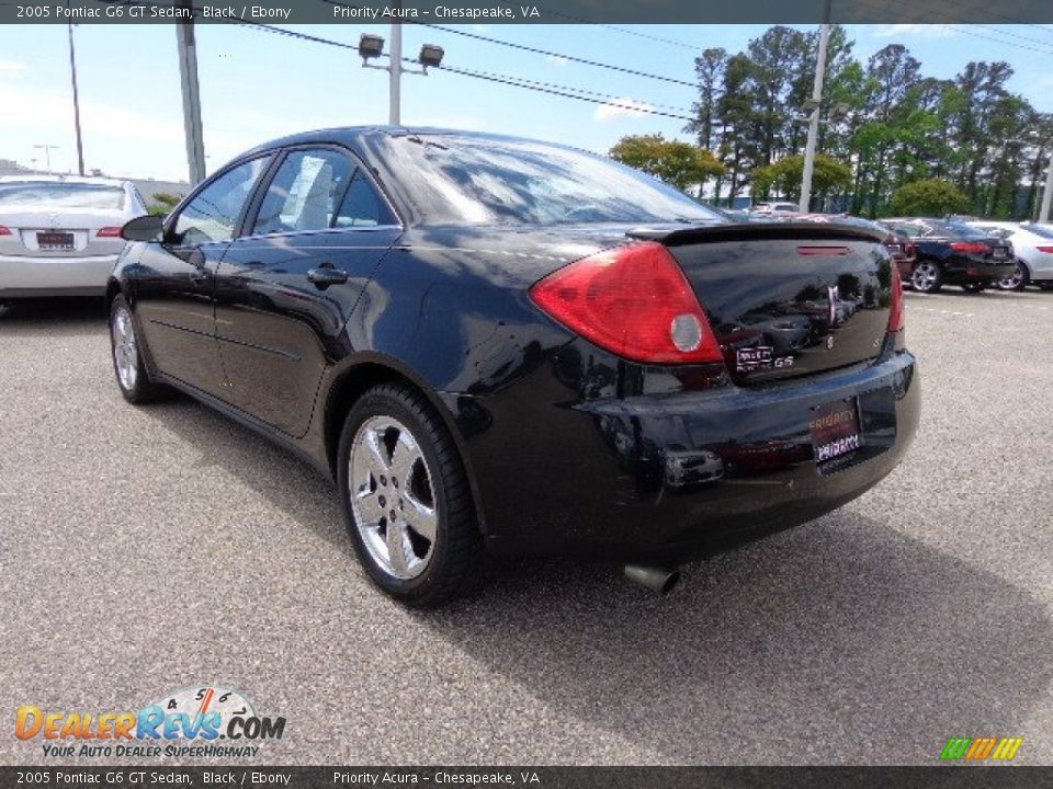 2005 Pontiac G6 GT Sedan Black / Ebony Photo #4