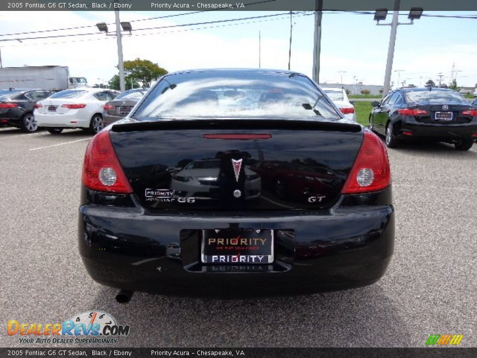 2005 Pontiac G6 GT Sedan Black / Ebony Photo #5
