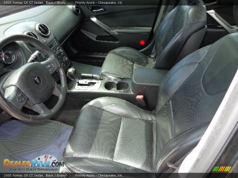 2005 Pontiac G6 GT Sedan Black / Ebony Photo #11