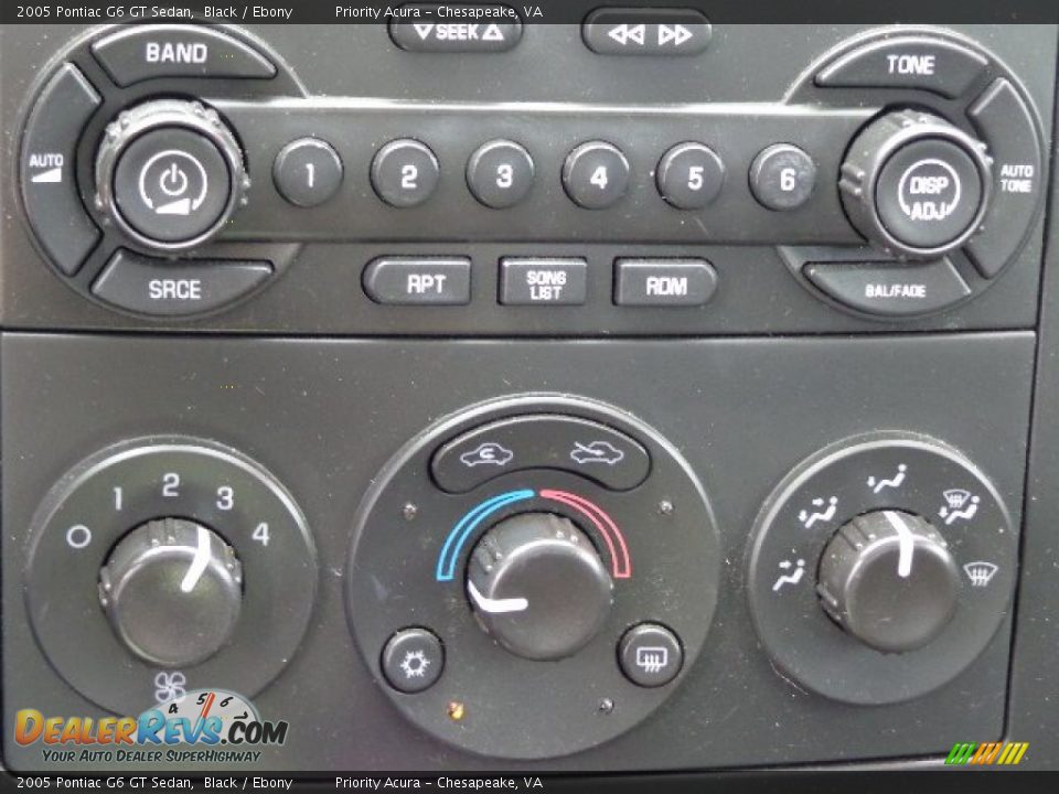 2005 Pontiac G6 GT Sedan Black / Ebony Photo #19